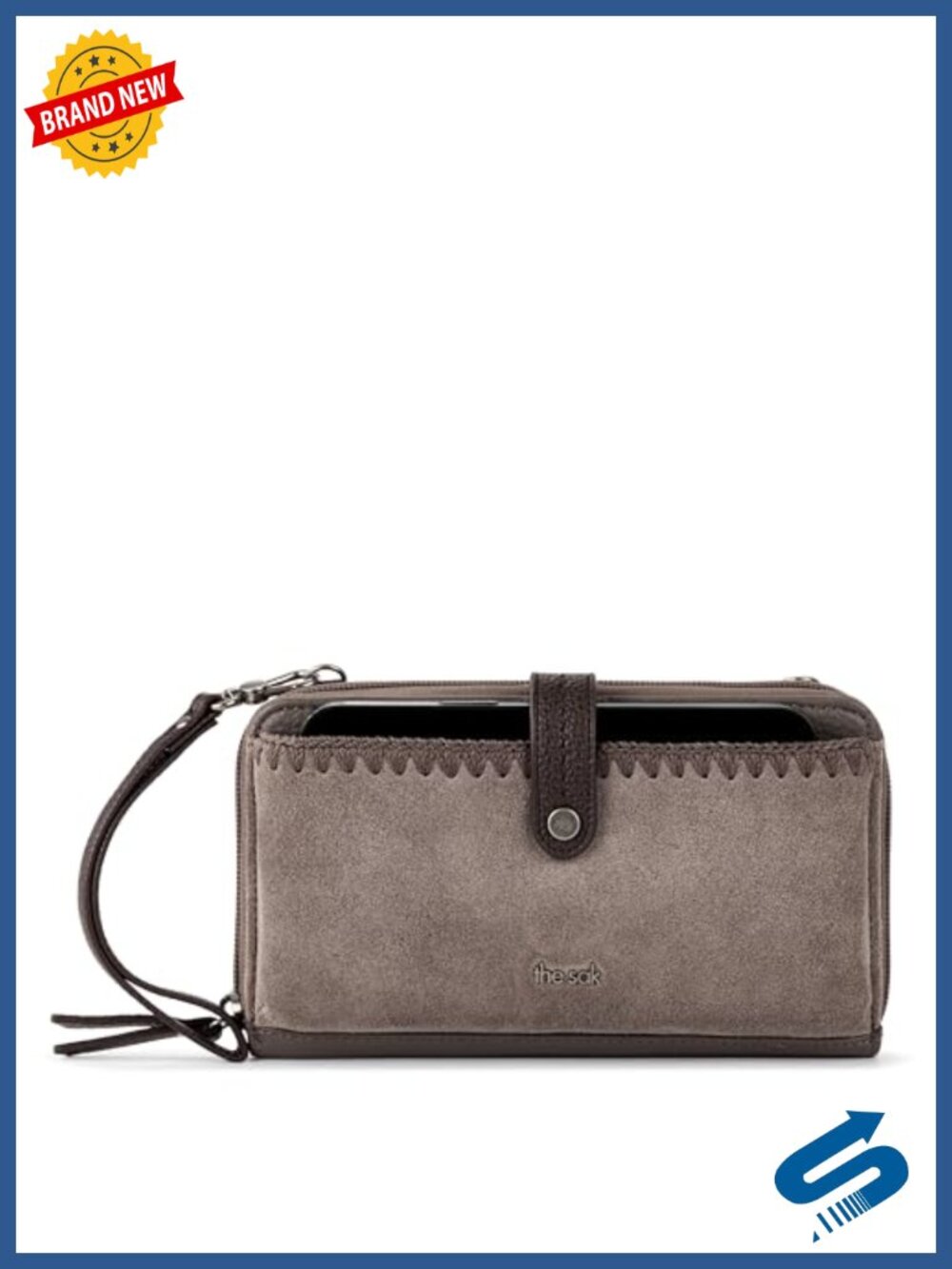 Leather Smartphone Crossbody Purse with Adjustable Strap